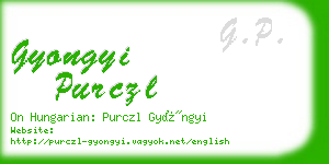 gyongyi purczl business card